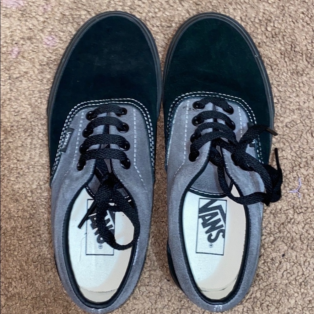 Black and Grey Vans